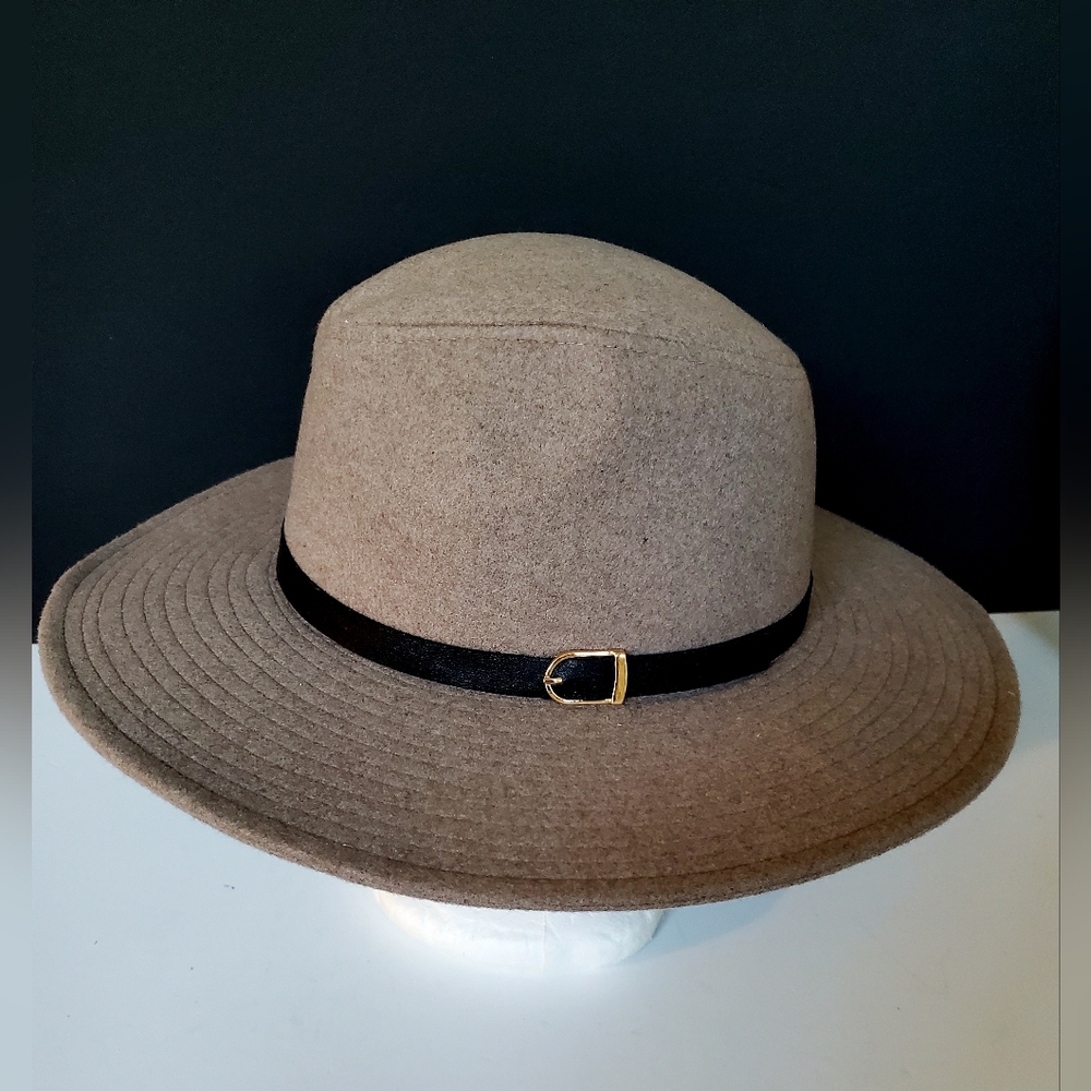 Torrid Boho Wide 3.5" Brim Light Brown Hat Size M/L Hippie